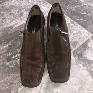 Aquatalia Suede Clog Style Booties